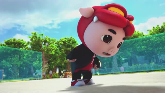 《猪猪侠 》猪猪侠脚都动不了还继续比赛,真是勇力可嘉