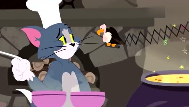 猫和老鼠:汤姆给主人做汤讨好主人,汤匙放进去都变黑了!