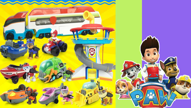 汪汪队总动员大巴士集合瞭望台玩具拆箱儿童玩具故事