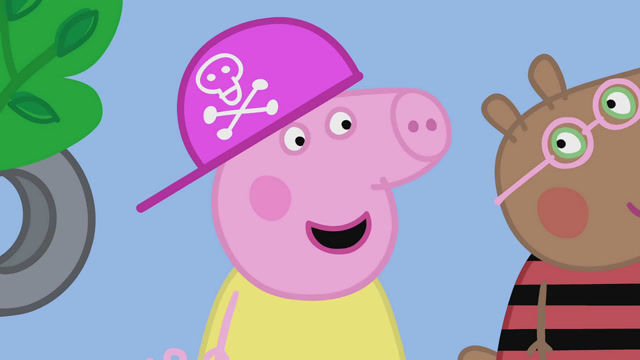 堂姐克洛伊和小熊贝琳达正说着些什么,两人聊的很开心