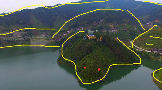 此山是一个乌龟出海风水宝地,在这样的穴脉建房,后代必出高官