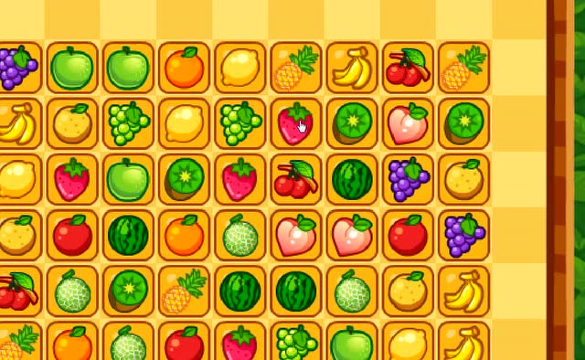 益智小游戏:水果连连看,看看你的眼力如何?