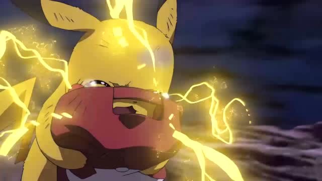 皮卡丘哭得好伤心,发出爱的雷霆一击,稀有宝可梦都怕了吧