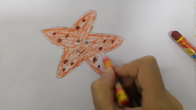 幼儿蜡笔画小星星送给你小朋友们快来一起画画吧