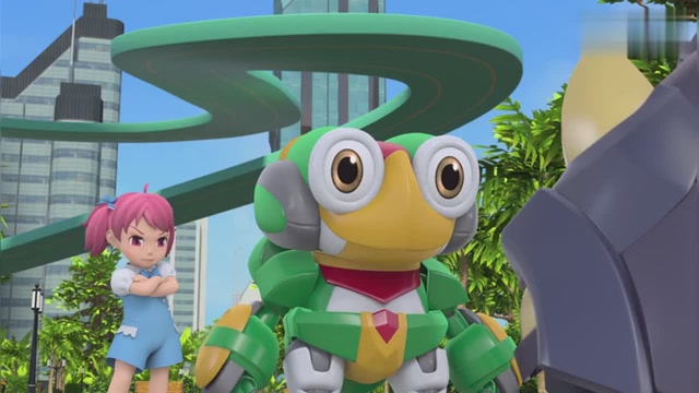 《星原小宝》开心蛙用呱声波对付呆呆熊,萌萌只要注意节奏就能赢