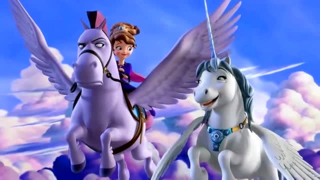 小公主苏菲亚:公主带飞马坐骑,两个家伙一见面就互掐,争风吃醋了