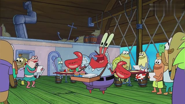 蟹老板在餐厅卖铅笔和白纸,又赚一笔钞票