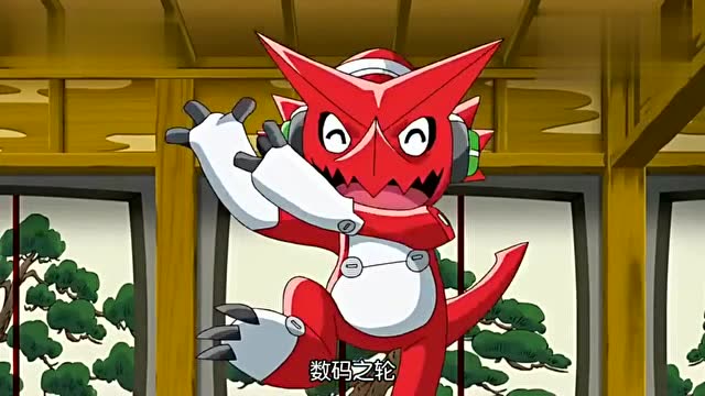 数码宝贝:大器vs爆风兽,一场恶战,大器把爆风兽炸成了碎片!
