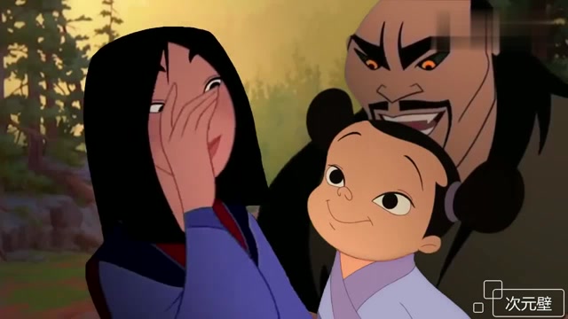 花木兰有小孩了,父亲竟然不是李翔将军?2d动画看上去毫无违和感