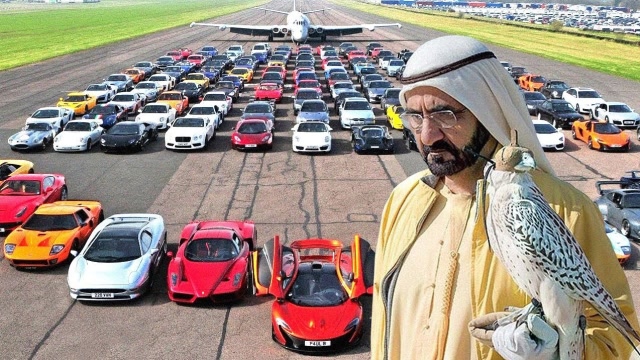 没有对比就没有伤害,迪拜王子的私人车库,奢华程度令人感到不适!