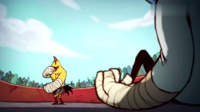 刺客伍六七:大飞勇斗山鸡王,不料刚开始,便被暴打一顿!