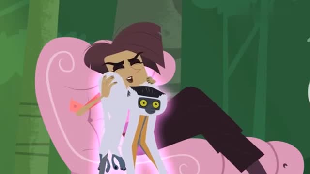 动物兄弟多尼塔抓狐猴做围巾,好奢华