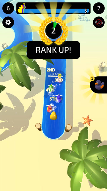 主角往往都是最后出场 永远都是第一名啦 游戏名:duck race