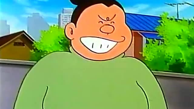 哆啦a梦,大雄扮演的胖虎妈妈真的很像,真的是太厉害了!