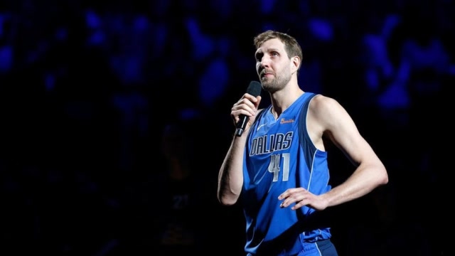 诺维茨基退役演讲,英雄落幕数次哽咽