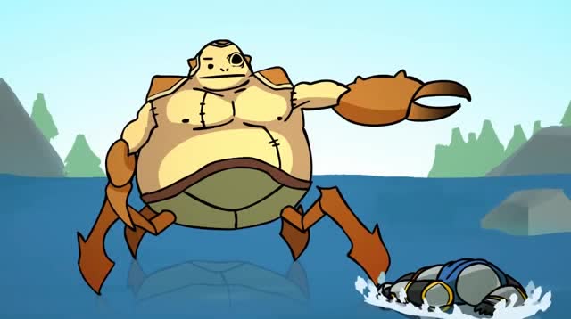 英雄联盟动画片河道蟹被人欺凌,"大螃蟹"出手相助