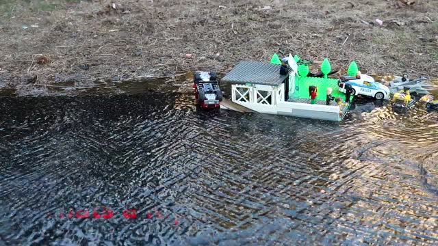 乐高积木乐高海啸军队基地受到攻击