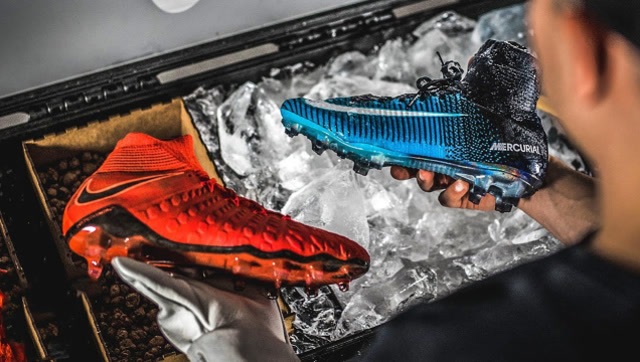 耐克推出两款限量款炫酷跑鞋,冰火两重天,取出鞋都不容易