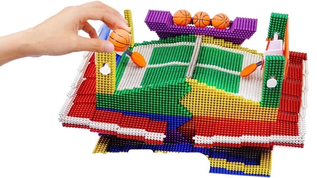 用磁球制作迷你乒乓球桌