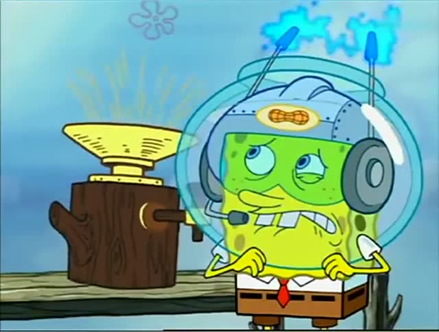 珊迪发明了能和花生说话的头盔,还发明了坚果咖啡机!