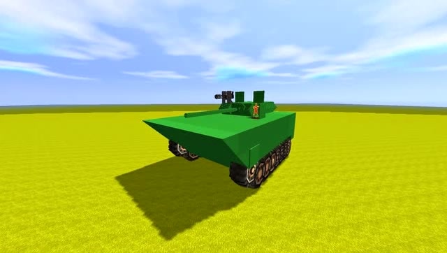 迷你世界 水陆两用坦克 过火加特林简直无敌了