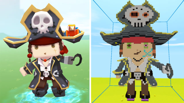 迷你世界黑科技:最难的秒建黑帽子船长蒂奇!你会建吗?