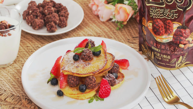 上好佳的精致生活丨上好佳燕麦乐水果美式pancake