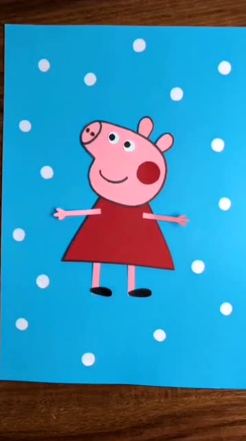 可爱的小猪佩奇剪贴画,简单易学,建议收藏