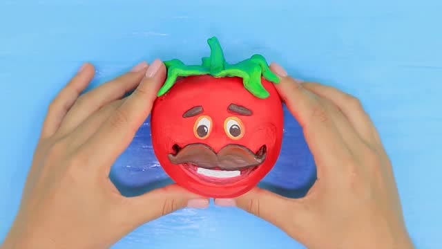 创意恶作剧:diy有趣的漆粘土番茄头,游戏玩出新花样