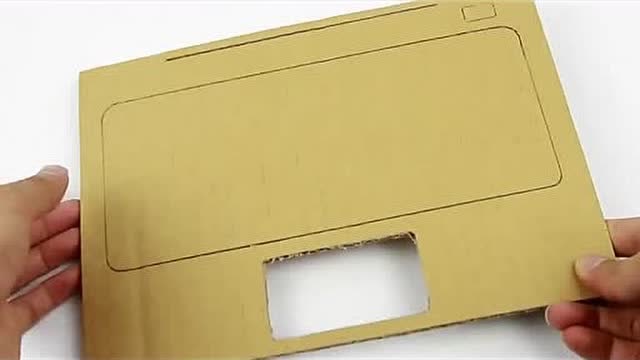 纸板玩具 做一个纸质电脑