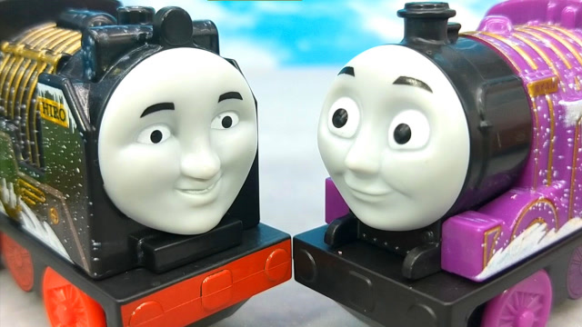 西诺和莱恩小火车雪地探险 一起救援小动物