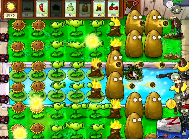 植物大战僵尸:拖拉机僵尸遇到地刺,瞬间就会爆炸,太解恨了