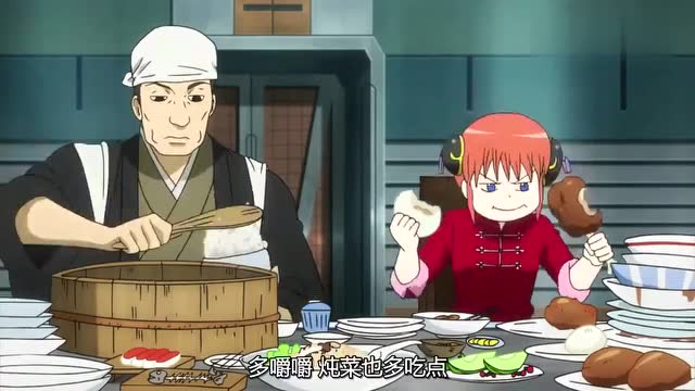 银魂:神乐在鬼兵队船上大吃大喝,武市老夫才不是什么萝莉控呢