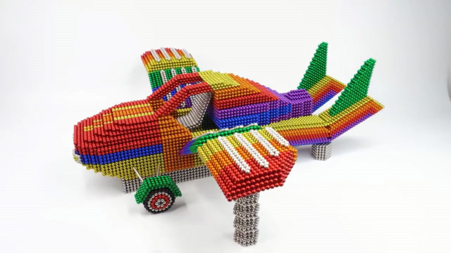 手工玩具模型,看看如何用巴克球拼装小飞机!