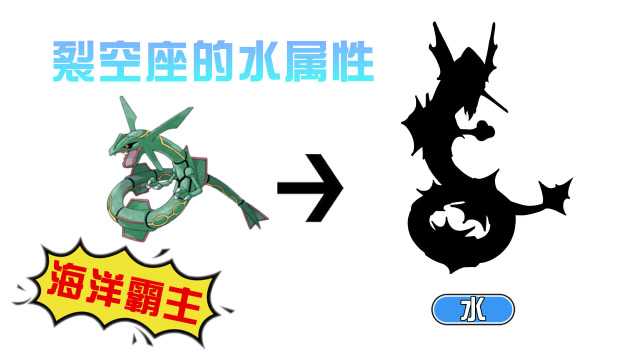 神奇宝贝:裂空座的"水属性",水源·裂空座变海洋霸主了,超帅气
