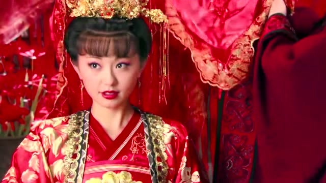 隋唐英雄如意公主终于嫁给李世民公主激动的自己把头巾给掀了