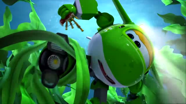 超级飞侠小青被水草缠住了脚这下糟糕了不会出危险吧