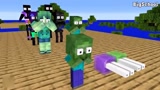 Minecraft动画：怪物们的生存挑战，水上运动！