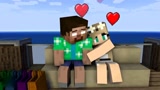 Minecraft动画：怪物们的爱情故事，女孩好幸福！
