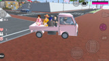 樱花校园模拟器：租了一辆小货车去载小伙伴们一起出去郊游玩耍！