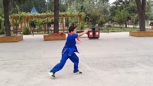 中牟县狼城岗镇南仁小学查拳演练