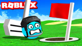 Roblox模拟高尔夫：千方百计把自己滚进洞里！小飞象解说