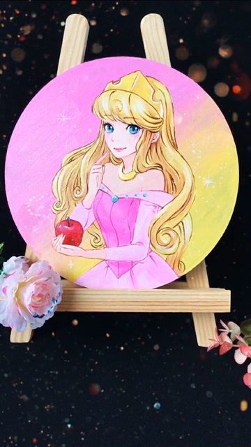 老爹画的睡美人vs我画的睡美人