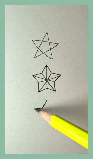 简笔画之画星星的三种技巧