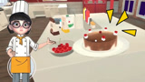 厨师模拟器：塔米大厨大显身手，做一个美味的樱桃巧克力蛋糕！