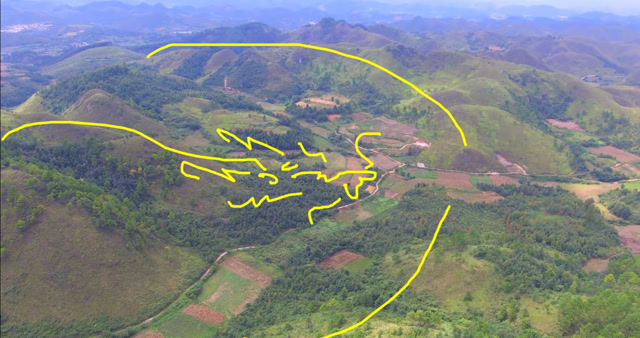 此地巨龙腾飞,龙脉清晰可见,可有富豪的风水宝地!