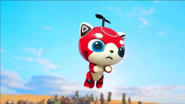 竞速小英雄:猪猪侠去教训沙漠强盗,结果自己被人绑了,卟卟去找人求救