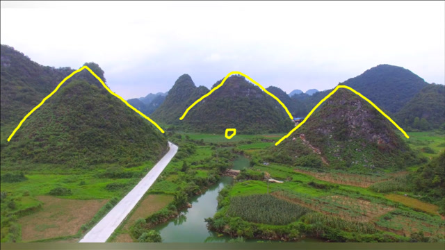 左右都是大山包环抱,气脉凝聚,格局霸气,少见的风水宝地!