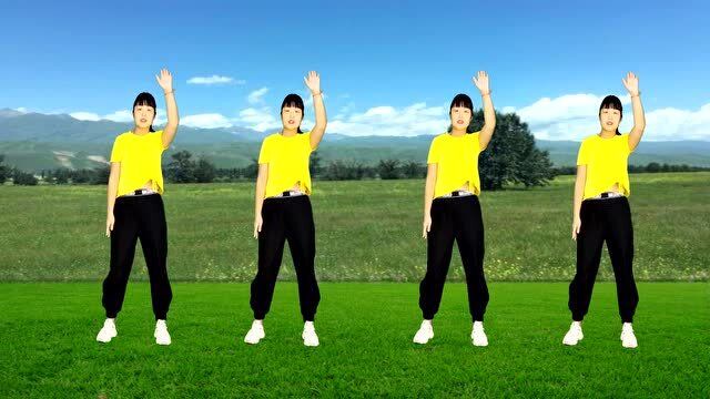 16步广场舞《最爱的就是你》又火了,简单踩点舞步,老少都喜欢