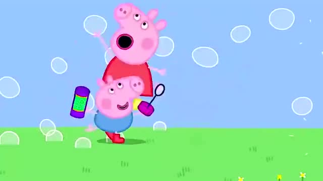 小猪佩奇:怀念会玩吹泡泡的时候!
